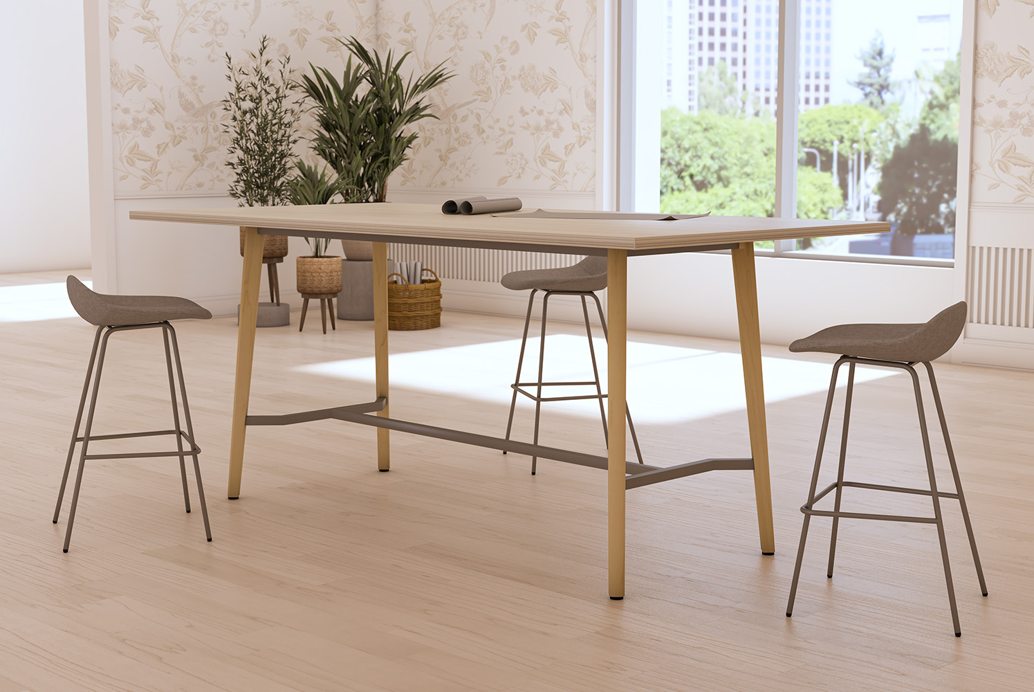 Brentwood Table with Jayden Stools