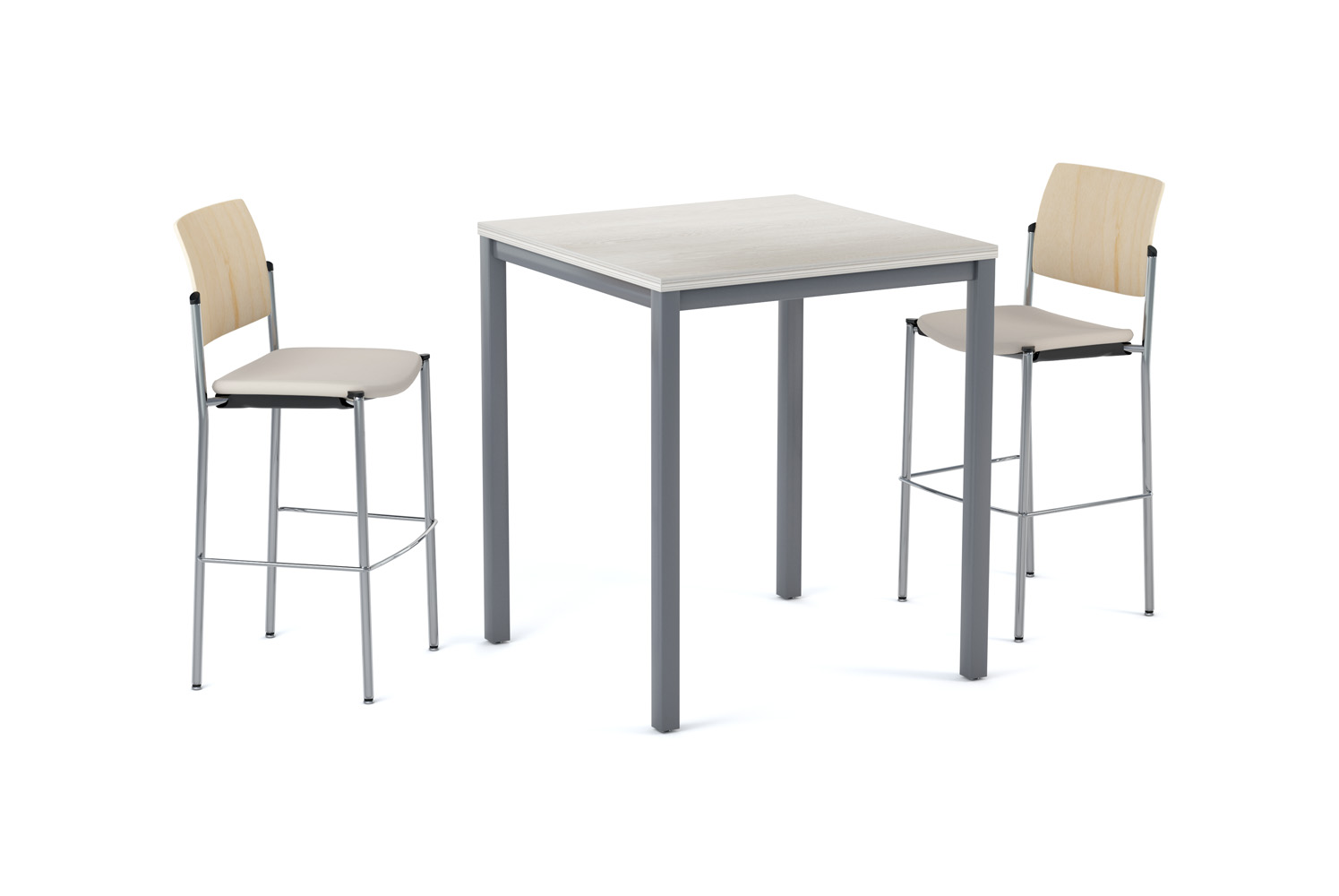 Pisa Bar Height Table with Bruno Stools