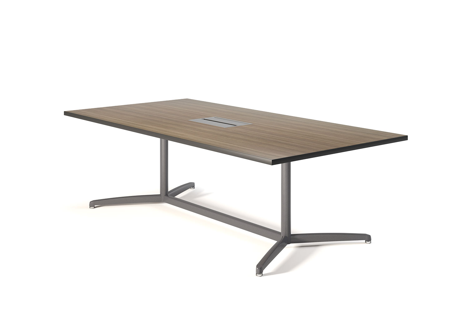 Crossfire 42x84 Square Conference Table with Y-Base