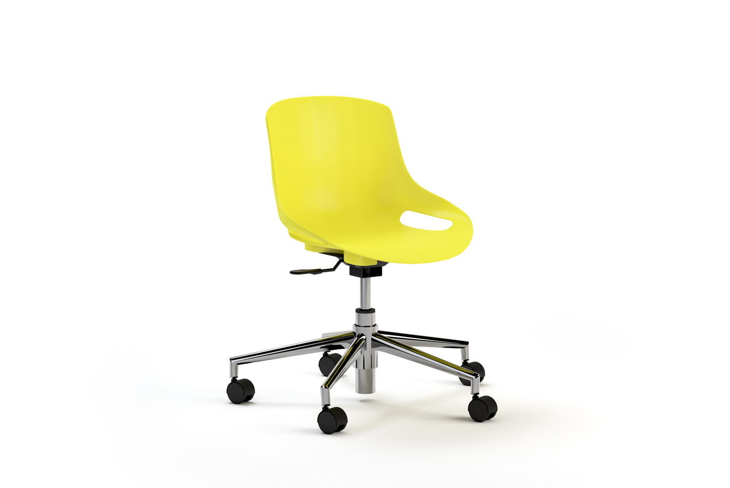 Elliot Jr, Swivel chair, Yellow Color