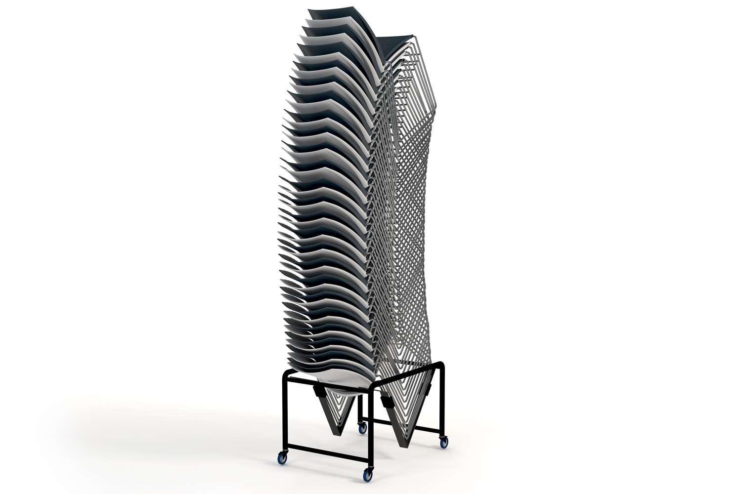 Gobi 45 stacked chairs, Dolly