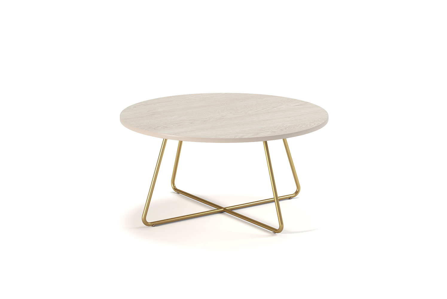 Marlo Occasional Table, 30 Round Top, Gold Coast Finish Base