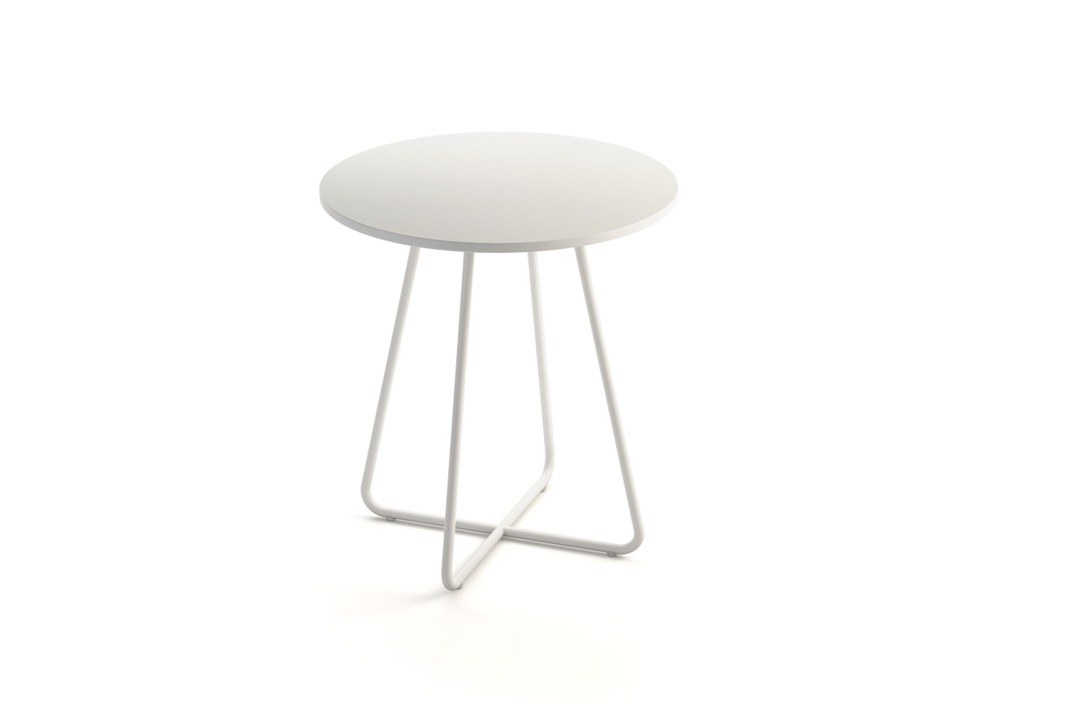 Marlo Occasional Table, 18 Diameter Top, All White