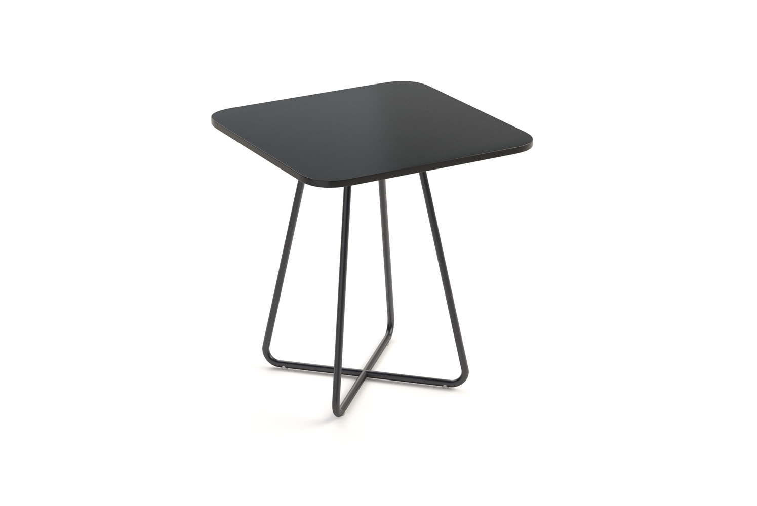 Marlo Occasional Table, 18 Square Top, All Black