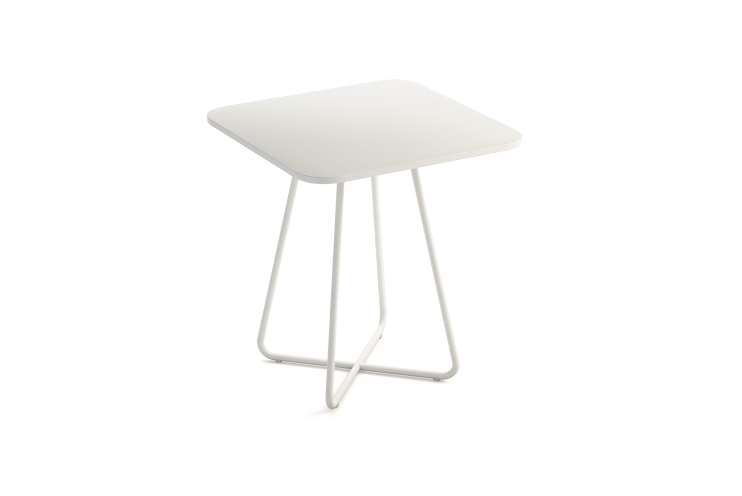 Marlo Occasional Table, 18 Square Top, All White
