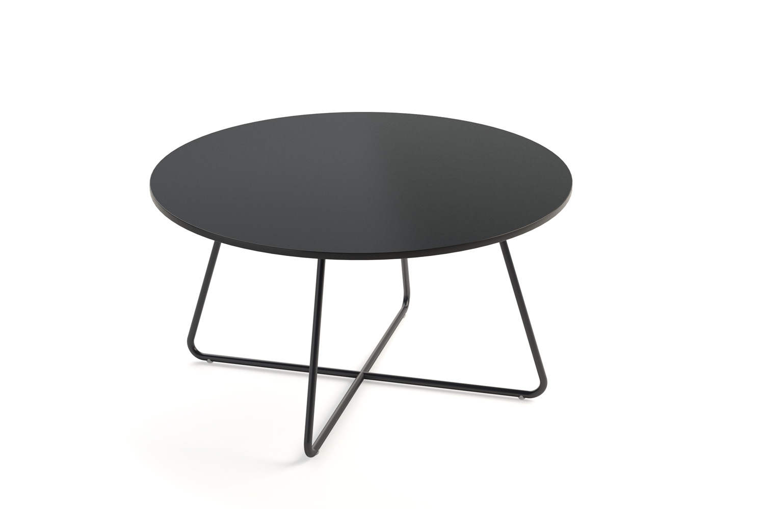 Marlo Occasional Table, 30 Round Top, All Black Top