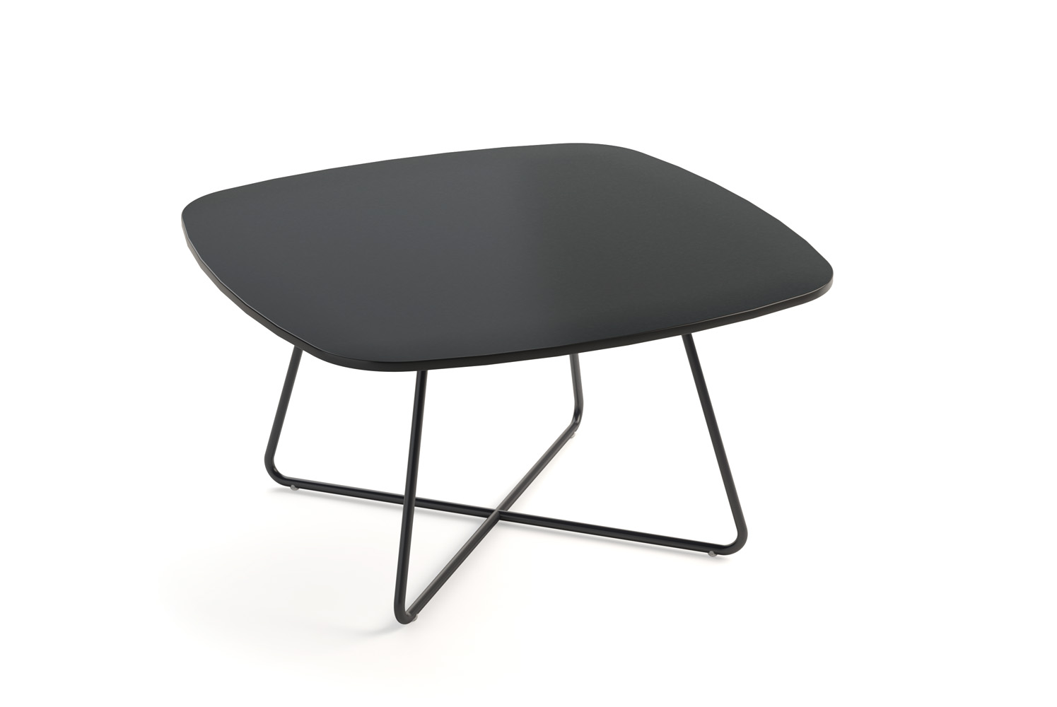 Marlo Occasional Table, Almost Square Top, All Black Top