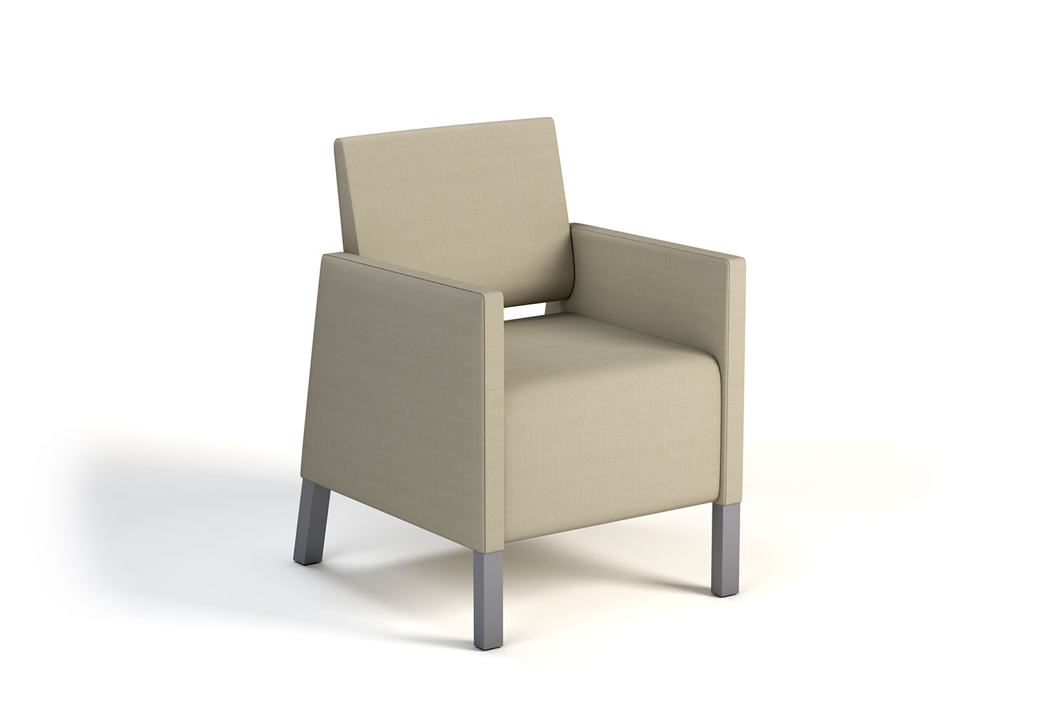 Valencia Metal Single Seat Upholstered Arms