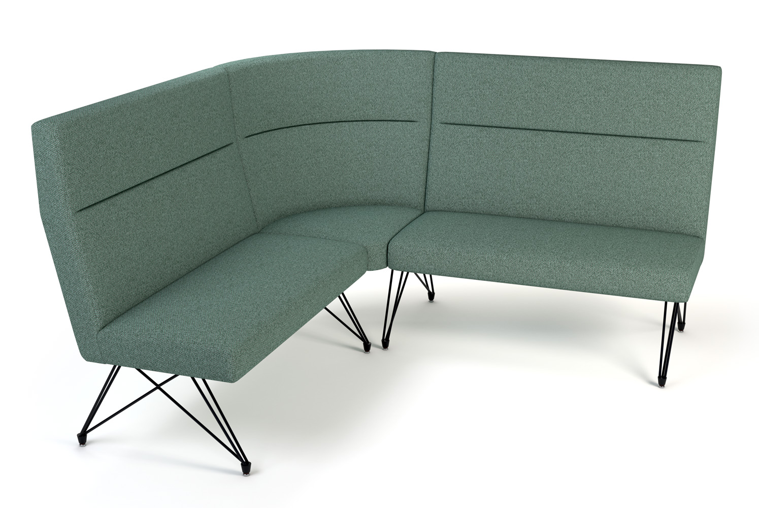 Brody High Back Modular with Corner
