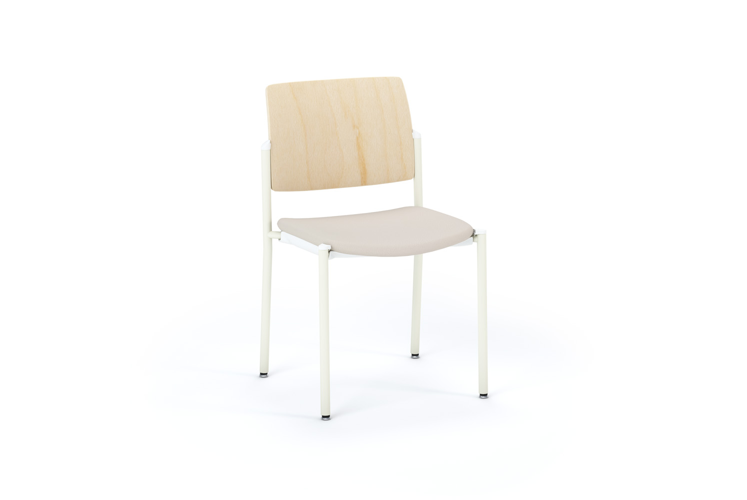 Bruno Upholstered Seat, Wood Back