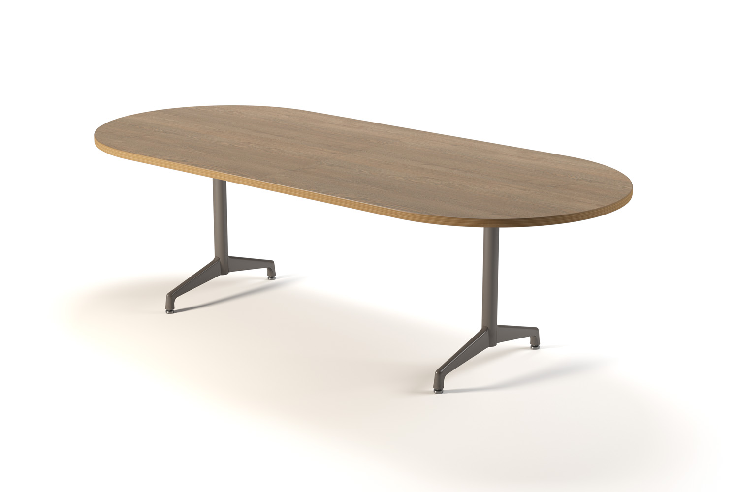 Dakota Racetrack T-Base Conference Table