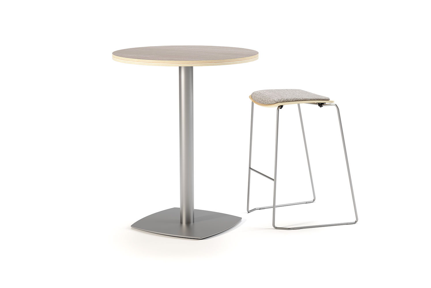 Dalma 30D Bar Height Table with Morgan Stool