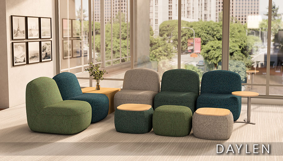 Daylen Ottomans, Tables and Lounge