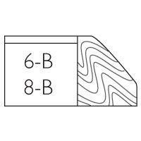 Edge 6-B and 8-B, Beveled Wood Edge