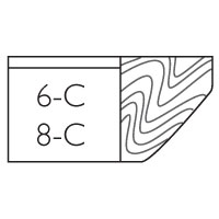 Edge 6-C and 8-C, Reverse Bevel Wood Edge