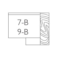 Edge 7-B and 9-B, Flat 1.75in Wood Edge