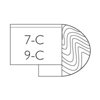 Edge 7-C and 9-C, Bullnose 1.75in Wood Edge