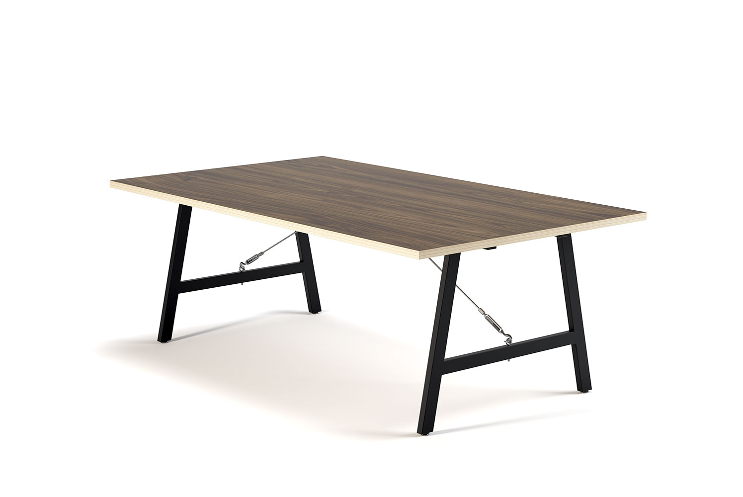 Emma 42x72in 29H Training Table with Optional Cable and Hook