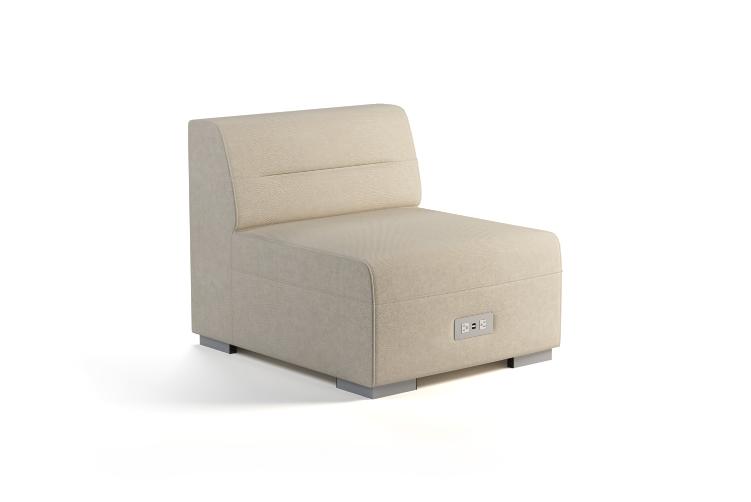 Hazel Modular Single Seat with Power and Data