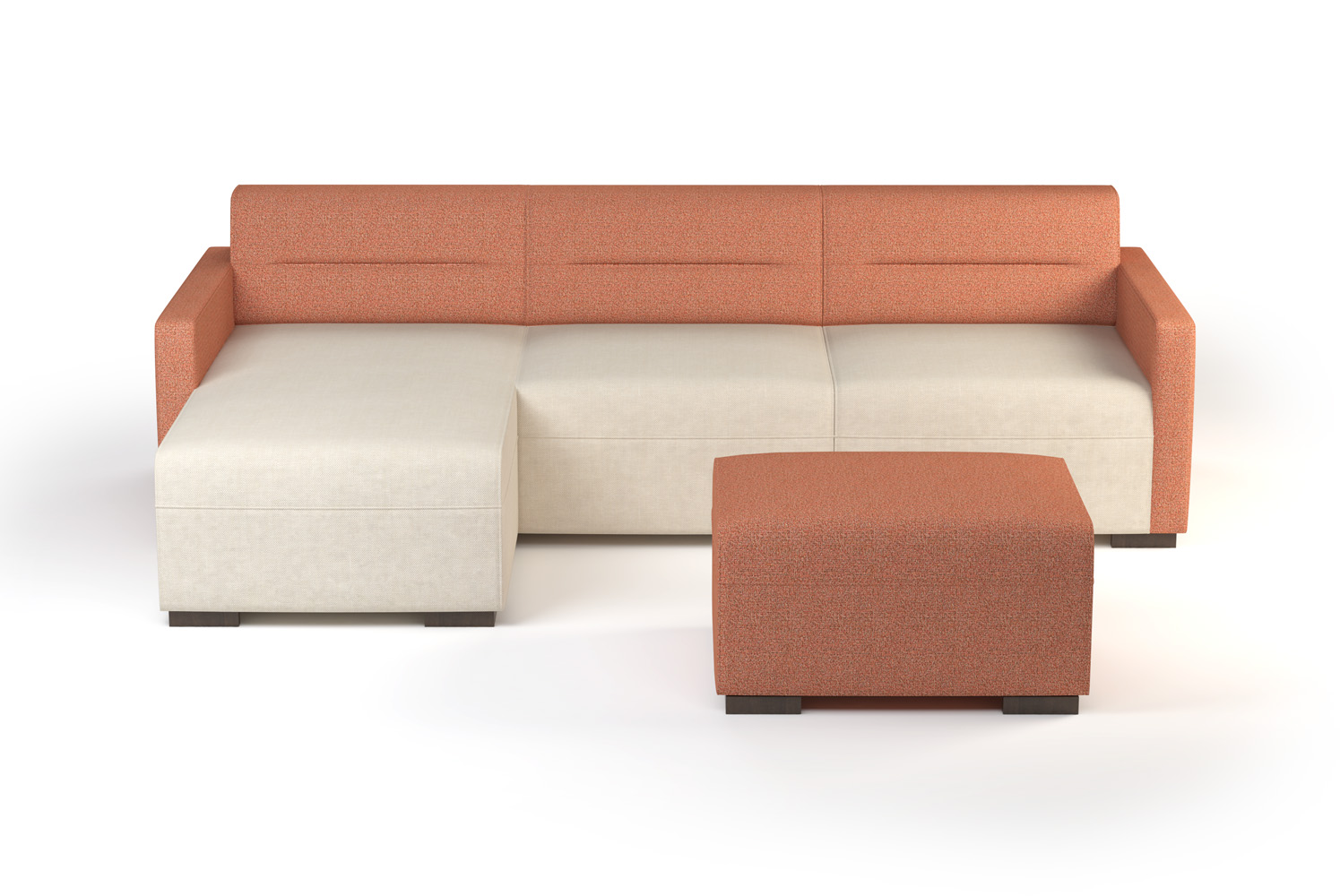 Hazel Configuration Lounge, Chaise, Ottoman