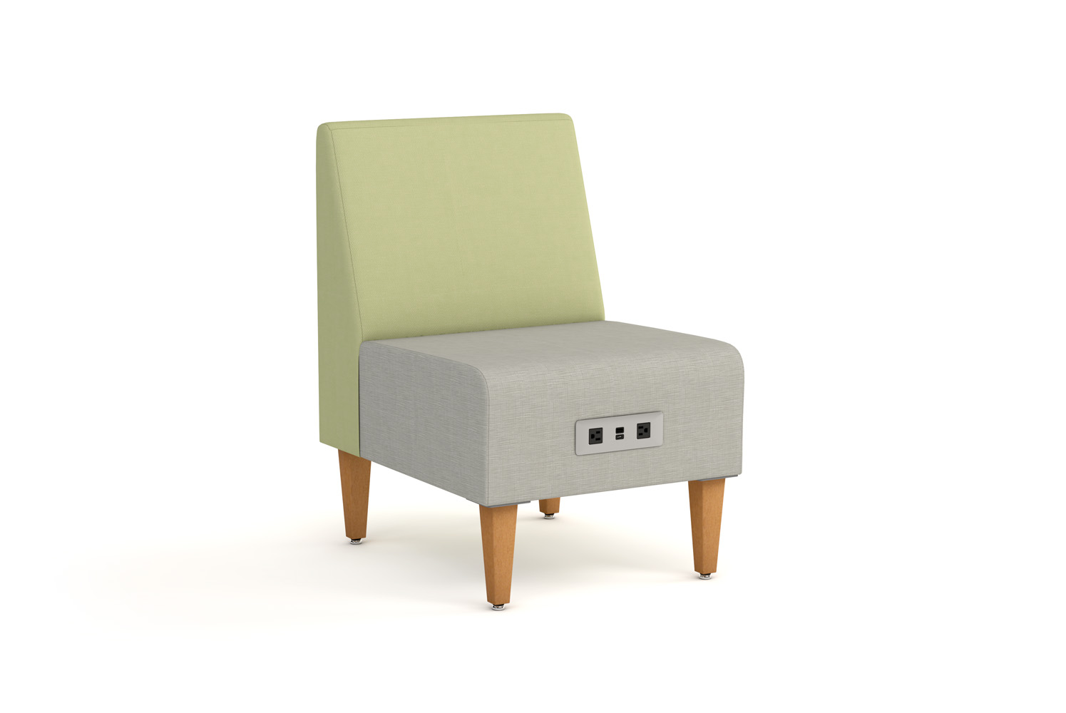 Malibu 22 Modular with Wood Legs and Power Data