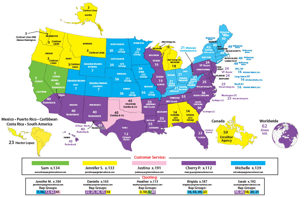 Sales Territory Map