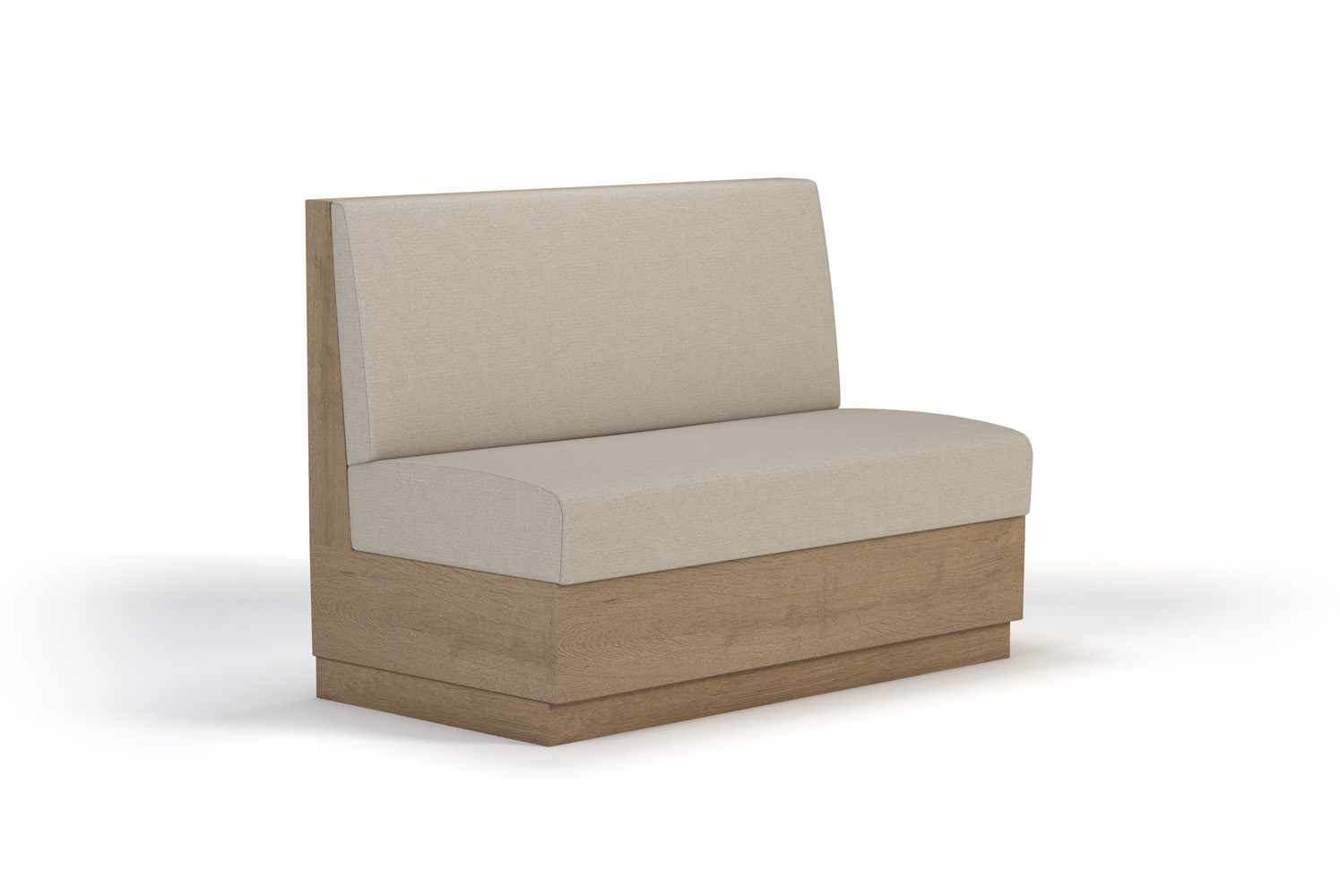 Verona 48 inch Banquette, Plinth Base