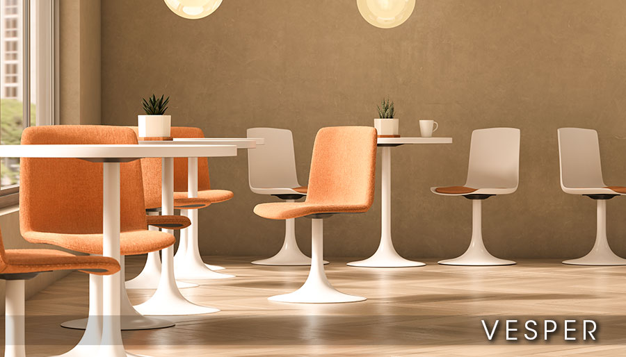 Vesper Trumpet Base Chairs