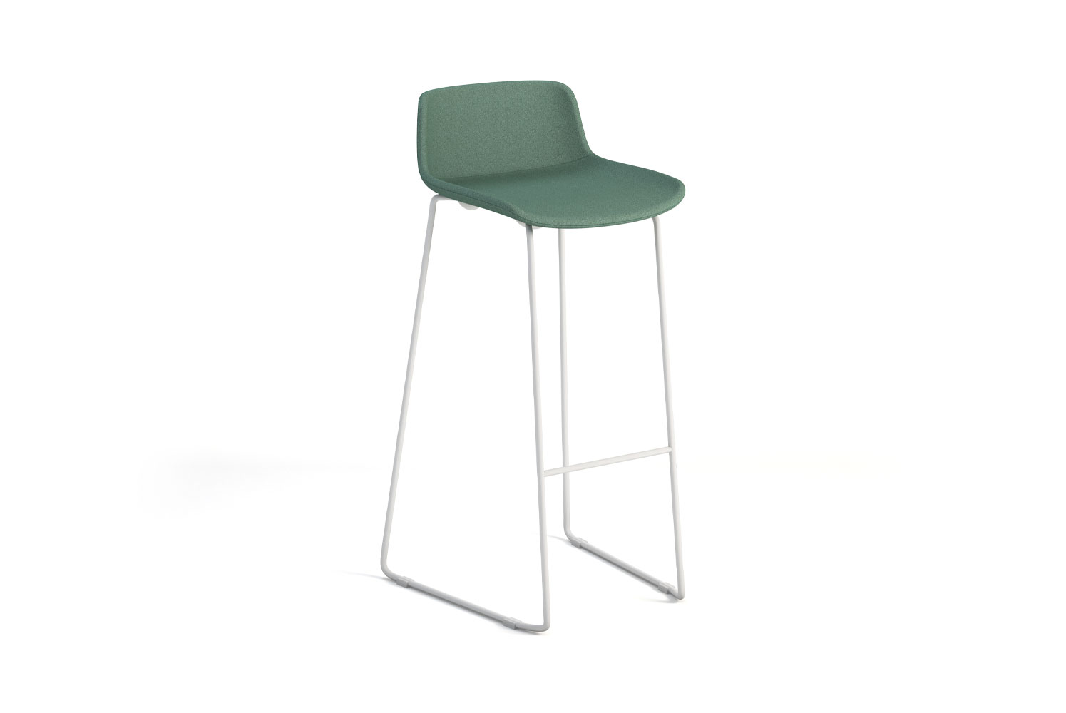 Vesper Demi Back Stool Fully Upholstered